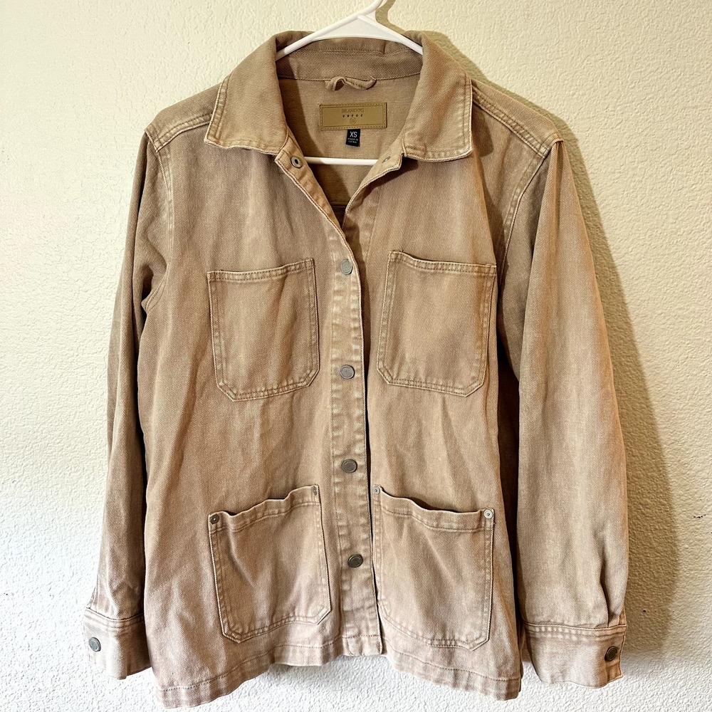 BlankNYC Oversized Denim Jacket Rose Colored Size XS